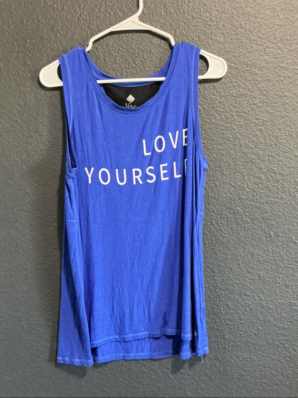 LuLaRoe Royal Blue "LOVE YOURSELF" Sleeveless Tank